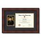 ArtToFrames 8.5x11 inch Diploma Frame with 6" x 8" Inch Image Opening - Framed with Black and Gold Mats, Comes with Regular Acrylic and Sawtooth Hanger for Wall Hanging (DT-8.5x11)